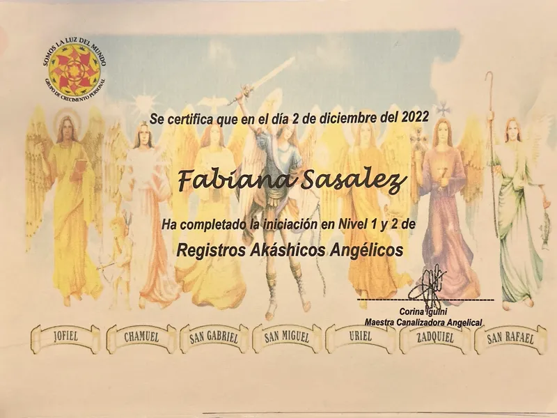 Certificado Registros Akáshicos